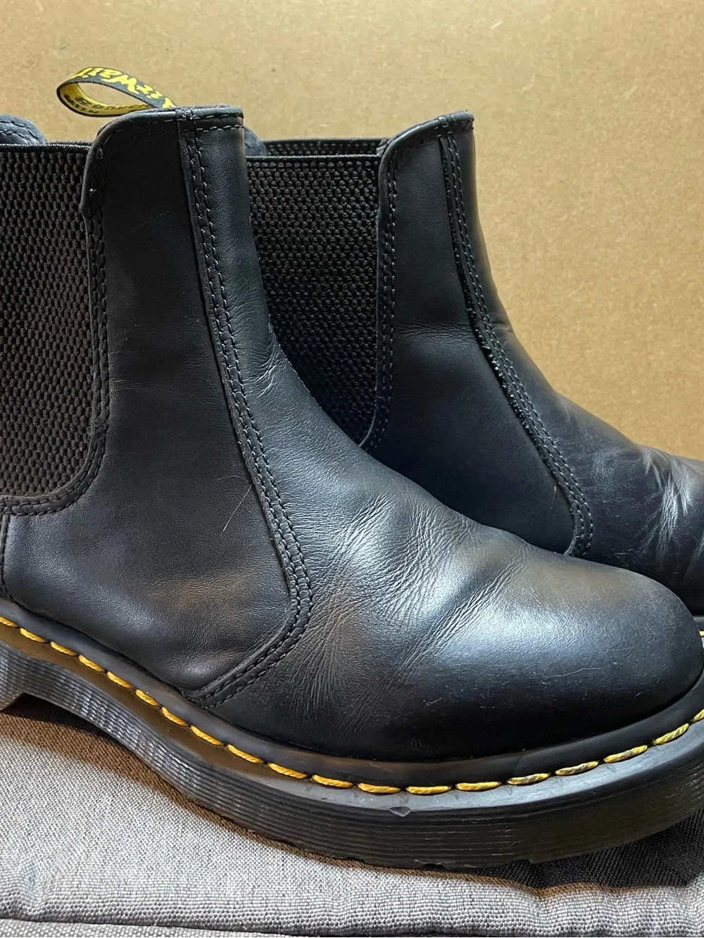Dr. Martens Black Leather Ankle Boots